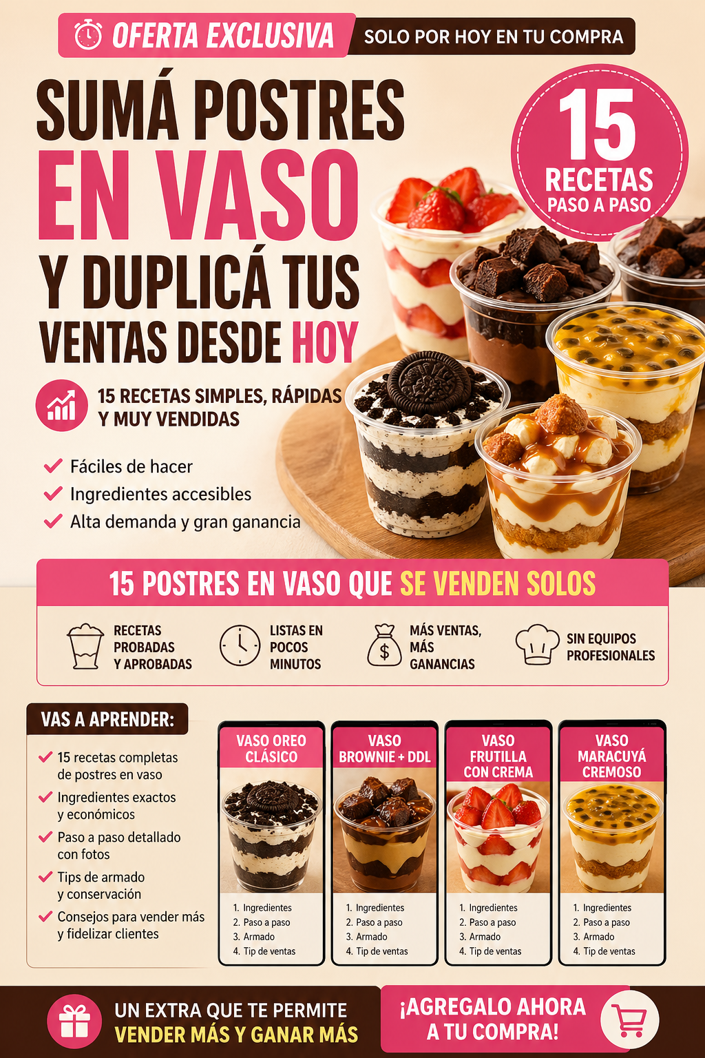 Postres en Vasos